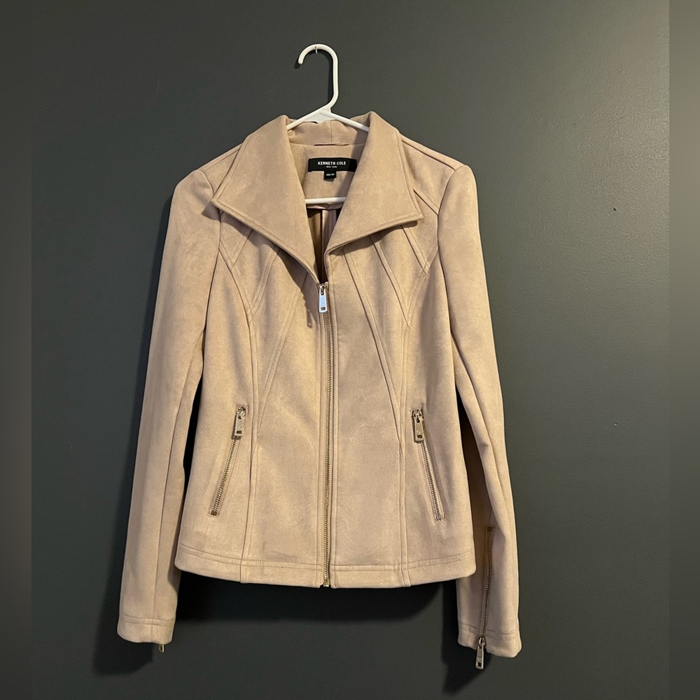 Kenneth Cole faux suede jacket light pink Size X-Small